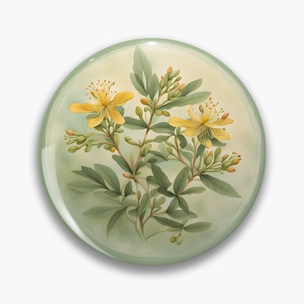 Item preview, Golden Remedy: St. John's Wort Vintage Art designed and sold by TisaMayfly.