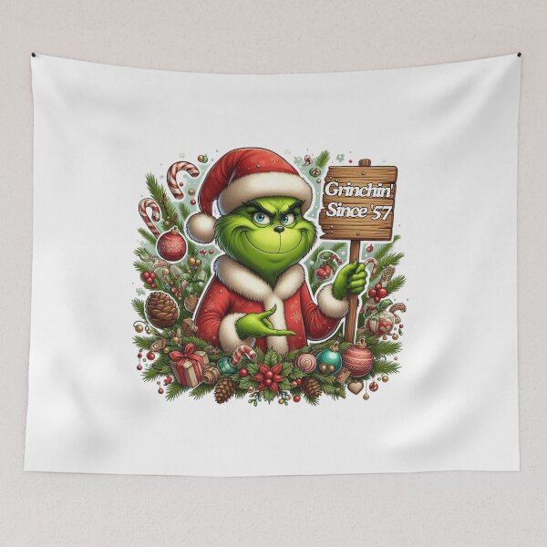 Item preview, Say No to Ho Ho - Iconic Grinch-Inspired Collection designed and sold by MiszungART.