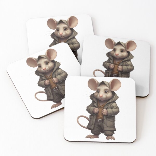 Item preview, Brave Mouse Adventurer in Rugged Outfit designed and sold by argenta75.
