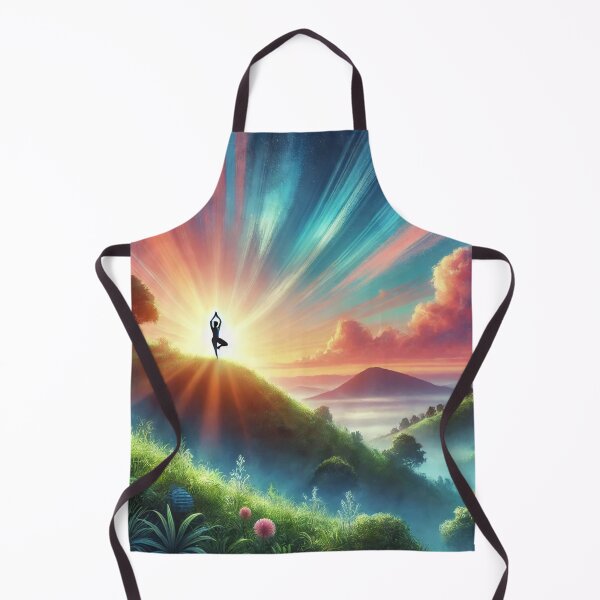 Item preview, Morning Yoga on a Hilltop designed and sold by graphicbidu.