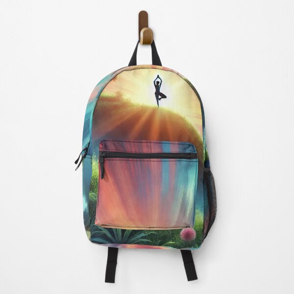 Item preview, Morning Yoga on a Hilltop designed and sold by graphicbidu.