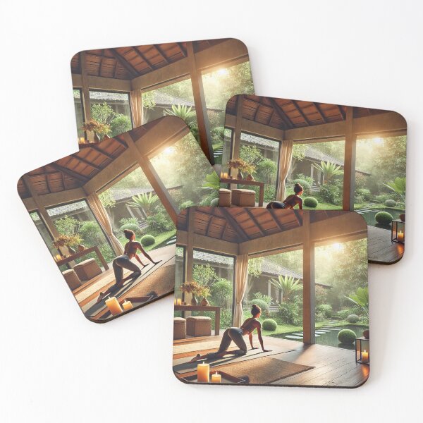Item preview, Indoor Yoga with Garden View designed and sold by graphicbidu.