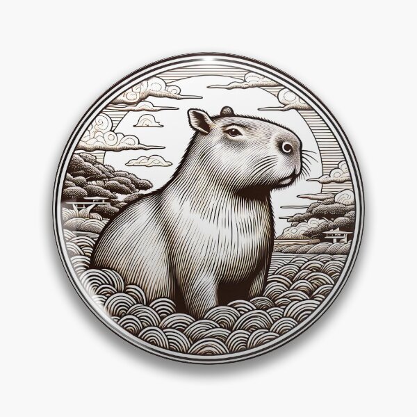 Item preview, Capybara Art #51 | Capybara Lovers designed and sold by ksgraphics222.