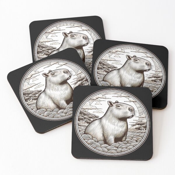 Item preview, Capybara Art #51 | Capybara Lovers designed and sold by ksgraphics222.