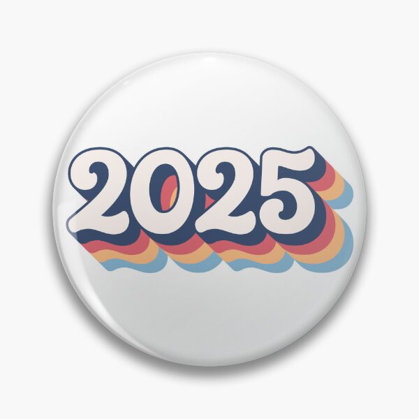 Item preview, 2025 Happy New Year Retro Rainbow Vintage designed and sold by HappyDStickers.