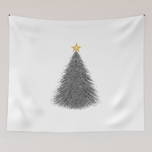 Item preview, Christmas tree fingerprint designed and sold by jkrphoto.
