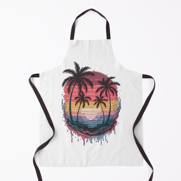 Item preview, retro Sunset Palms Escape designed and sold by ART ATTACK ZONE.