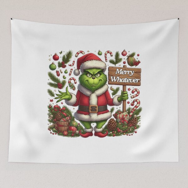 Item preview, Say No to Ho Ho - Iconic Grinch-Inspired Collection designed and sold by MiszungART.