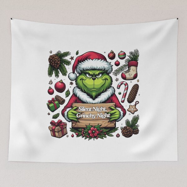 Item preview, Say No to Ho Ho - Iconic Grinch-Inspired Collection designed and sold by MiszungART.