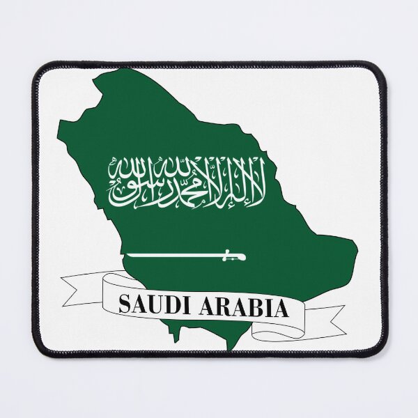 Item preview, saudi arabia flag map designed and sold by visual adventures.