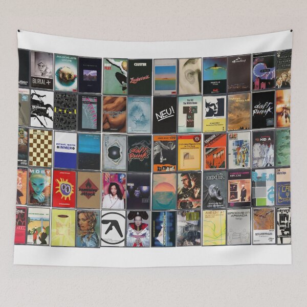 Item preview, Greatest Electronic Music - Vintage Dance Music Album Cover Art designed and sold by Mr Mustard Prints.