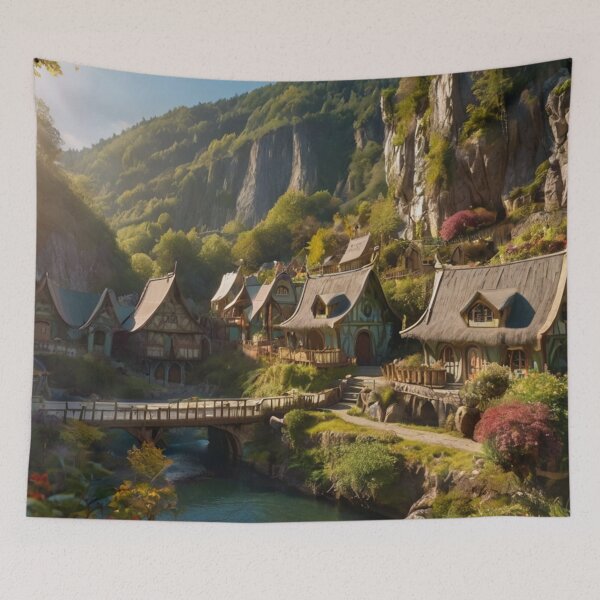 Item preview, Valley Dreams: The Fairy Tale Elf Village designed and sold by BlareBlare.