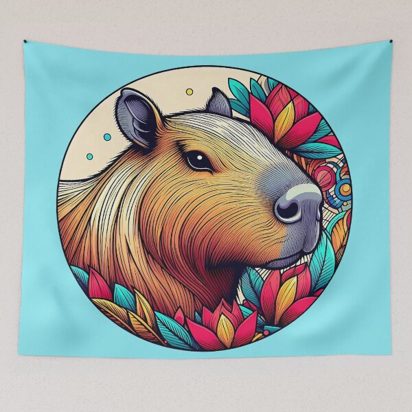 Item preview, Capybara Art #54 | Capybara Lovers designed and sold by ksgraphics222.