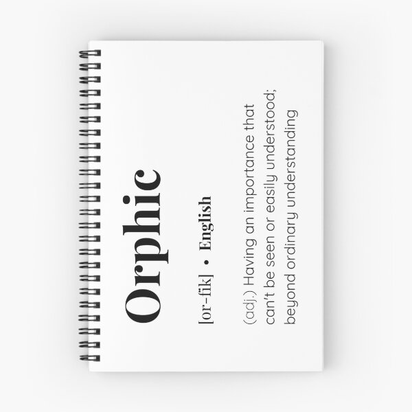 Aperçu de l'œuvre Signification du mot anglais orphique créée et vendue par SimplyMots.