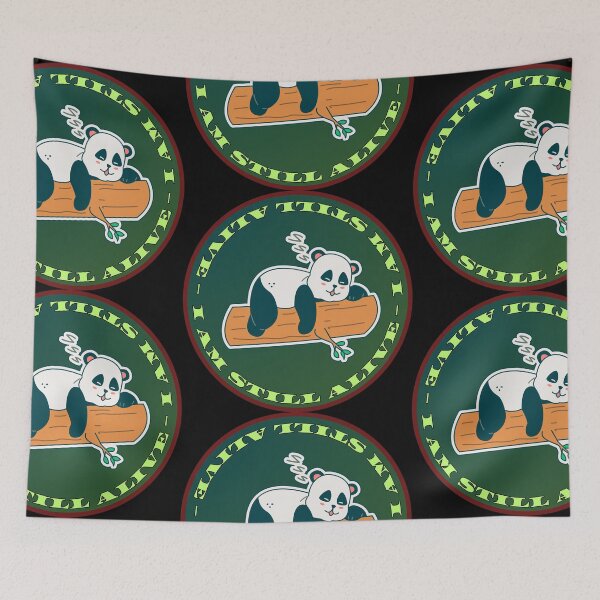 Item preview, I am still alive - exhausted panda sleeping designed and sold by Stefrait-7.