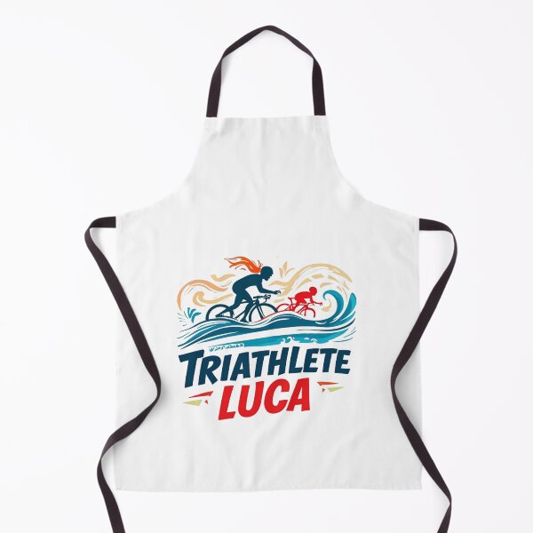 Artikelvorschau, Dynamischer Triathlet Luca – Schwimmen, Radfahren, Laufen entworfen und verkauft von Triathlongram.