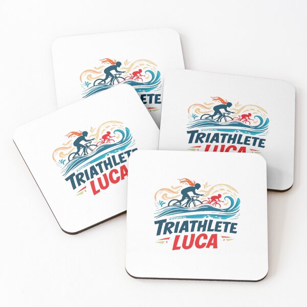 Artikelvorschau, Dynamischer Triathlet Luca – Schwimmen, Radfahren, Laufen entworfen und verkauft von Triathlongram.