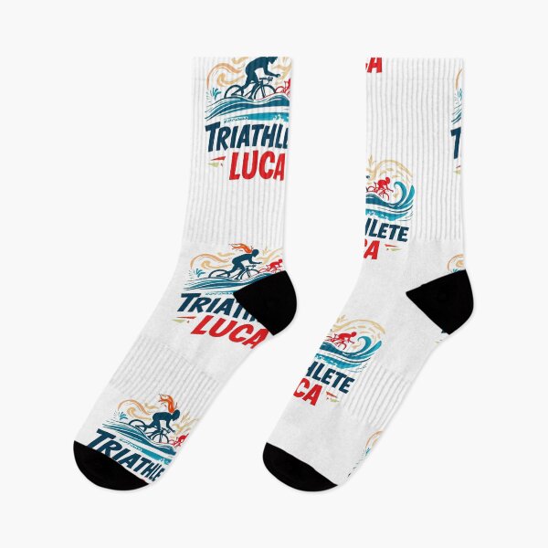 Artikelvorschau, Dynamischer Triathlet Luca – Schwimmen, Radfahren, Laufen entworfen und verkauft von Triathlongram.