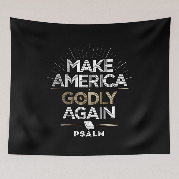 Item preview, Make America Godly Again Psalm - Present for those who cherish faith, patriotism, and American values. designed and sold by ZyziowskyArt.