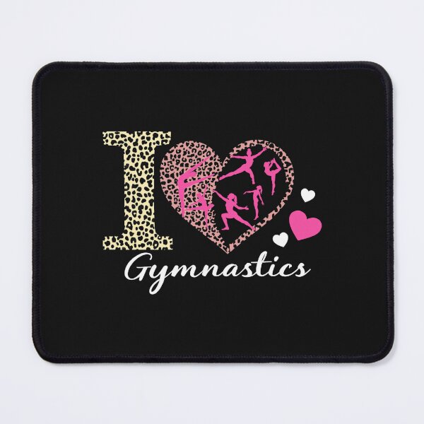 Item preview, Modern Trendy Cute I Love Gymnastics Leopard Pink designed and sold by SOUFIANE1991.