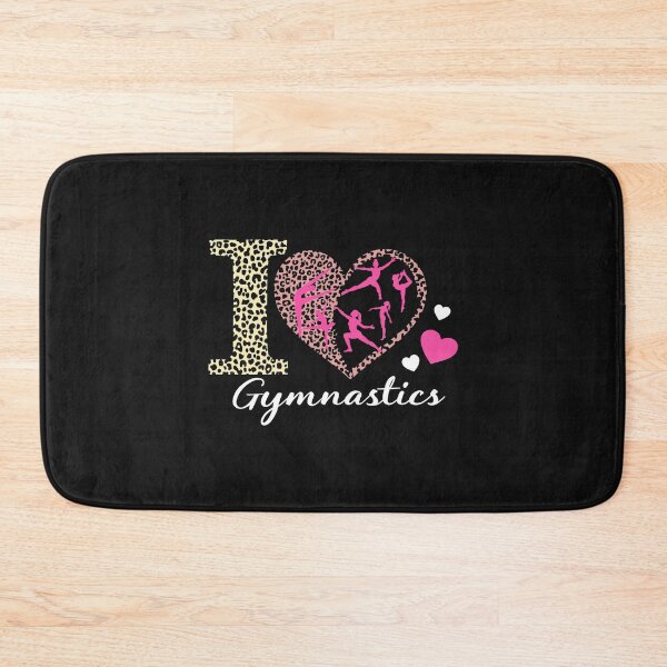 Item preview, Modern Trendy Cute I Love Gymnastics Leopard Pink designed and sold by SOUFIANE1991.