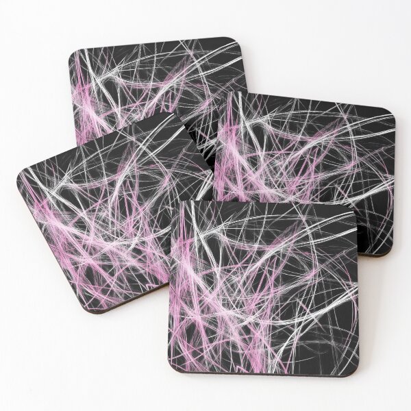 Item preview, White&Pink Abstract Lines designed and sold by SketchArc.
