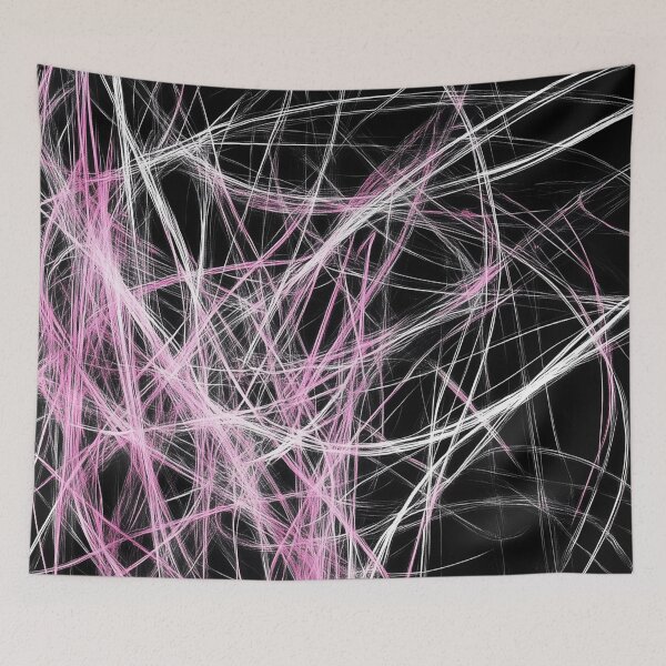 Item preview, White&Pink Abstract Lines designed and sold by SketchArc.