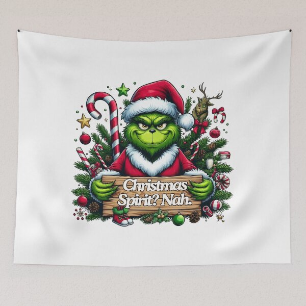 Item preview, Say No to Ho Ho - Iconic Grinch-Inspired Collection designed and sold by MiszungART.