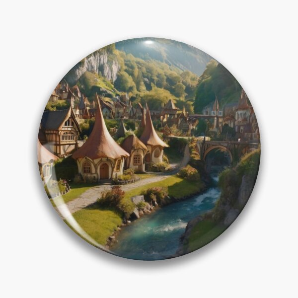 Item preview, Flowing Serenity: The River of the Elf Village designed and sold by BlareBlare.