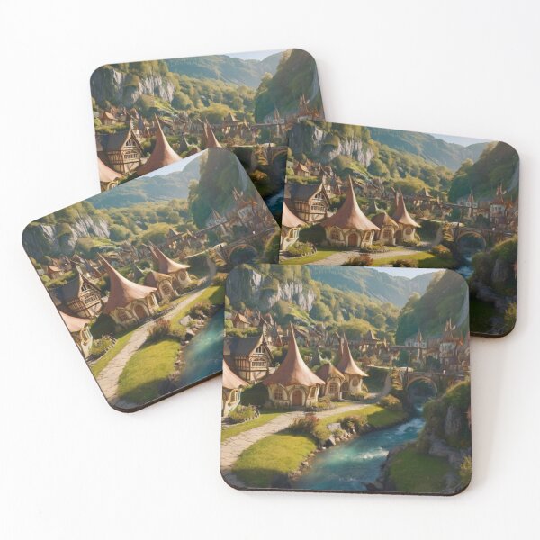 Item preview, Flowing Serenity: The River of the Elf Village designed and sold by BlareBlare.