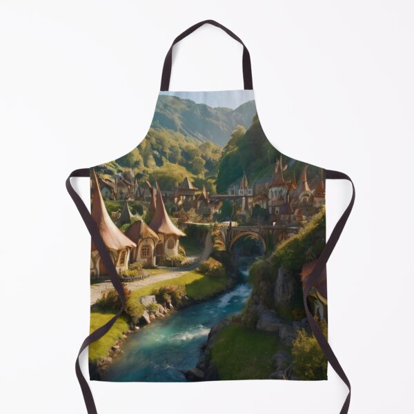 Item preview, Flowing Serenity: The River of the Elf Village designed and sold by BlareBlare.