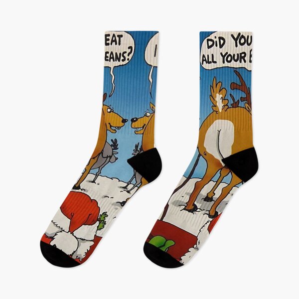 Item preview, Did you eat your beans? Funny Christmas Reindeer Quotes designed and sold by Vicky021.