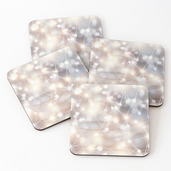 Item preview, White And Golden Christmas Lights designed and sold by DigitaICraft.