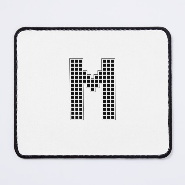 Item preview, Uppercase M - Black Pixel Block Character designed and sold by PixelGlyphs.