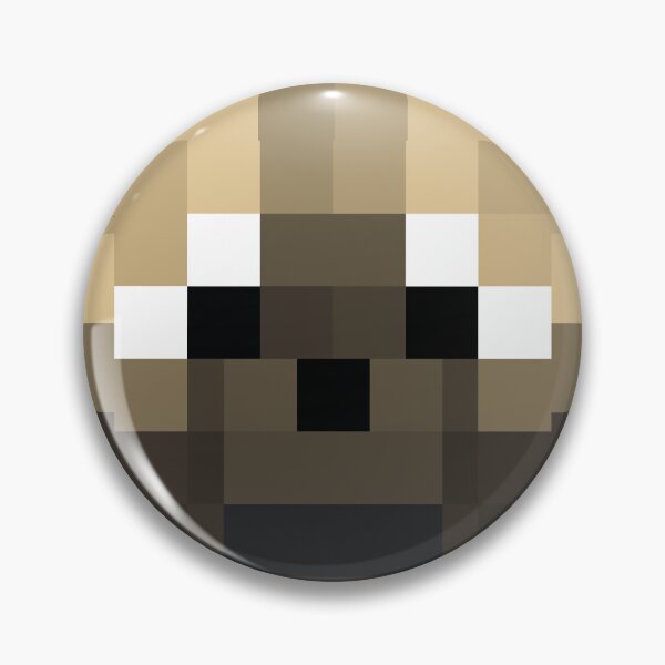 Item preview, Minecraft Striped Wolf Dog Head designed and sold by TrippyTooni.