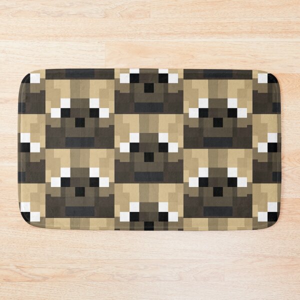 Item preview, Minecraft Striped Wolf Dog Head designed and sold by TrippyTooni.