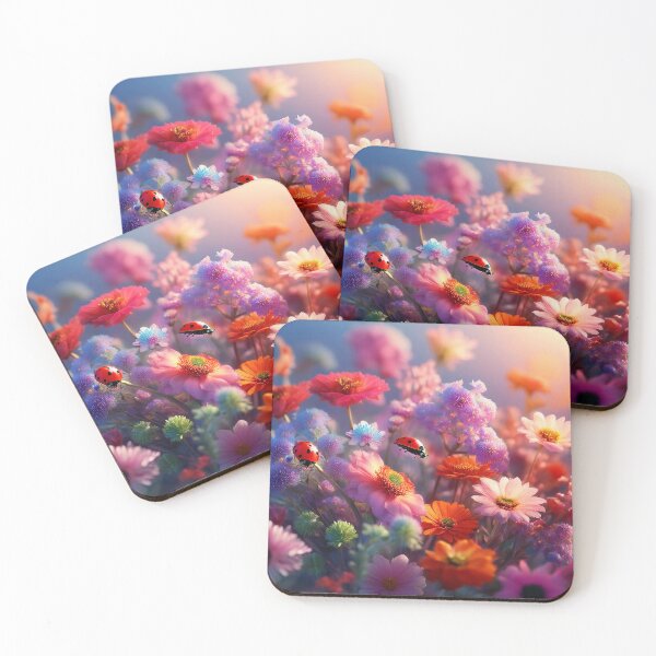 Item preview, Ladybugs and Flowers designed and sold by PictureFactory.