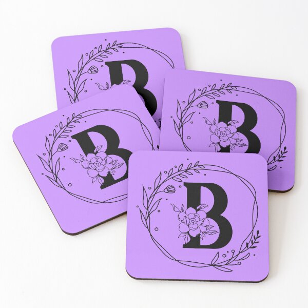 Item preview, B Botanical Monogram, Monogram B, Letter B designed and sold by Spike The Punch Design Co..