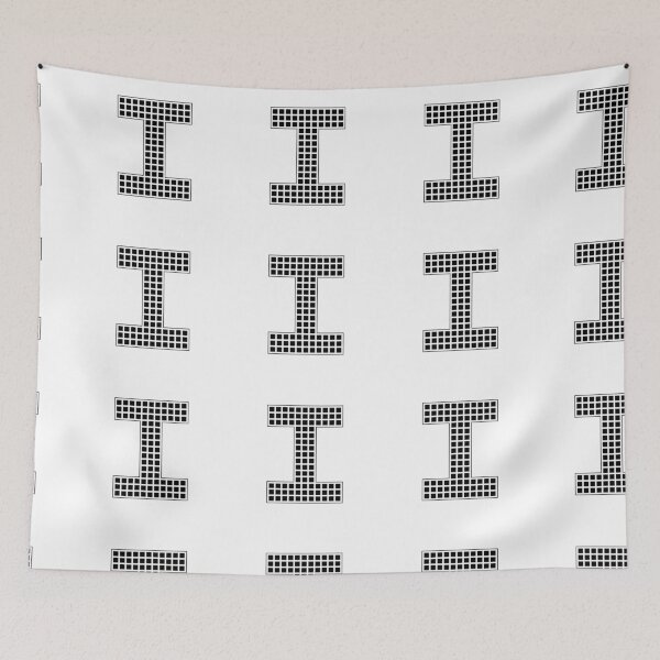 Item preview, Uppercase I - Black Pixel Block Character designed and sold by PixelGlyphs.