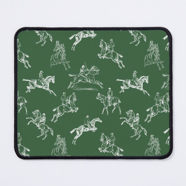 Item preview, Modern Stylish Hunter Green Horseback Riding Toile designed and sold by tanjica.