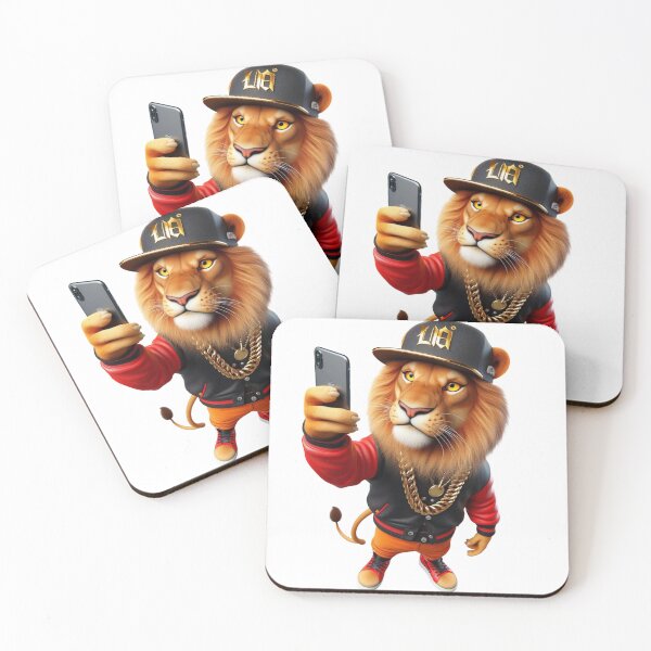 Item preview, Rap Lion Taking a Selfie - Urban Style Art designed and sold by Hungry-Murphy.