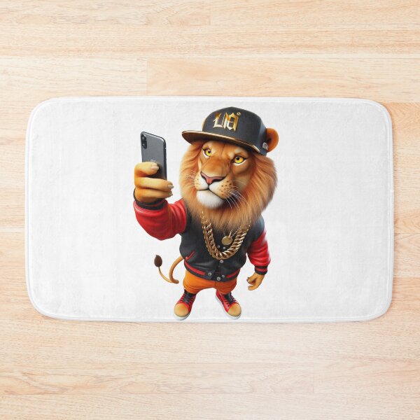 Item preview, Rap Lion Taking a Selfie - Urban Style Art designed and sold by Hungry-Murphy.