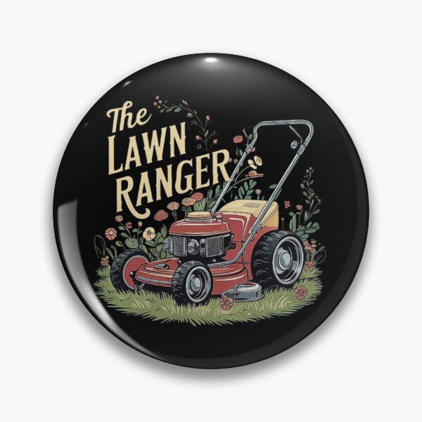Item preview, Vintage Lawn Care Design - The Lawn Ranger Mower designed and sold by love3617.
