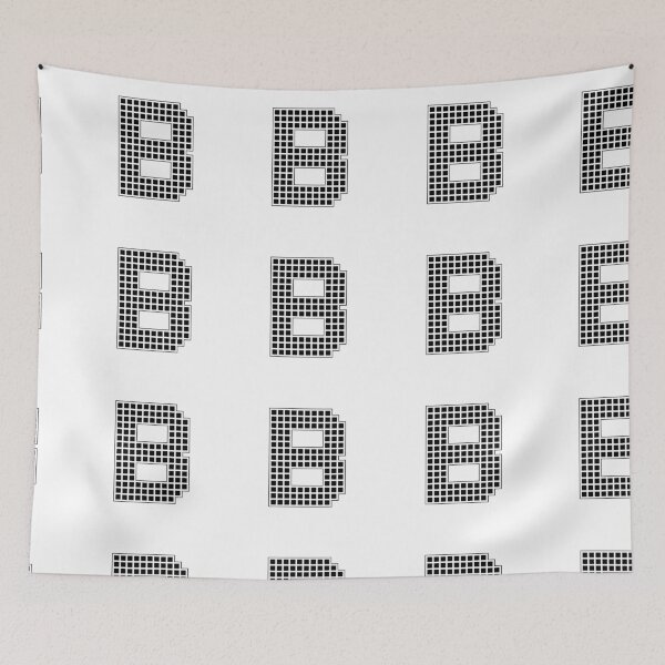 Item preview, Uppercase B - Black Pixel Block Character designed and sold by PixelGlyphs.