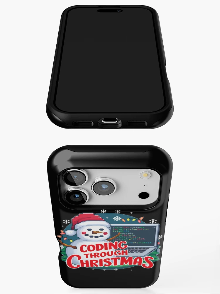 Thumbnail 3 of 4, iPhone Case, Coding Through Christmas designed and sold by CosmicFreedom9.