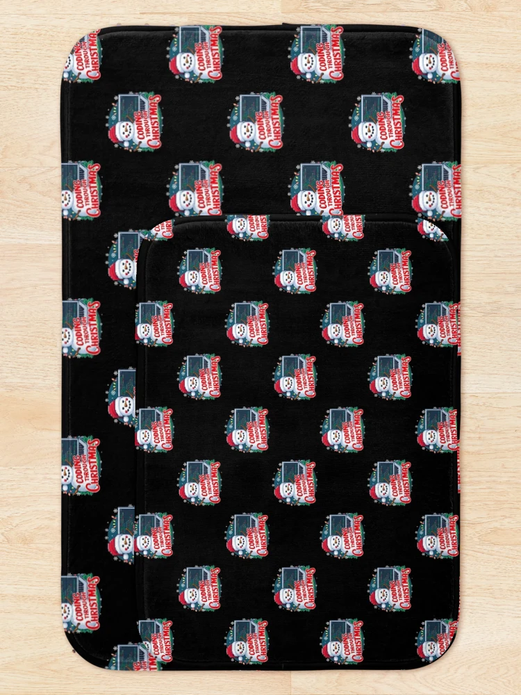 Thumbnail 5 of 6, Bath Mat, Coding Through Christmas designed and sold by CosmicFreedom9.