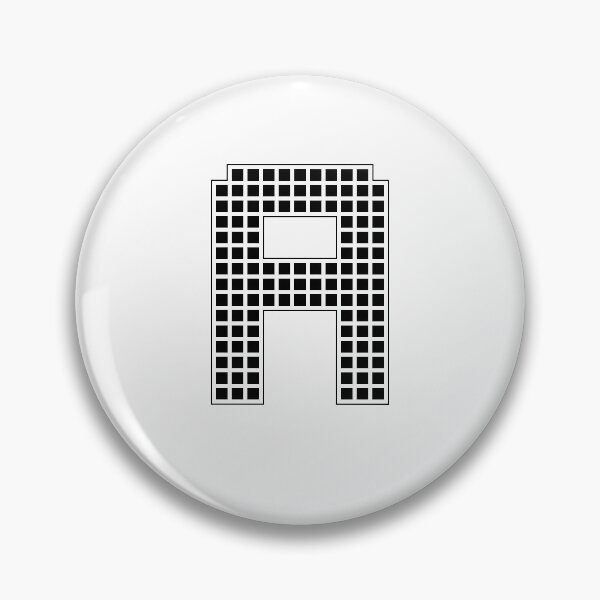 Item preview, Uppercase A - Black Pixel Block Character designed and sold by PixelGlyphs.