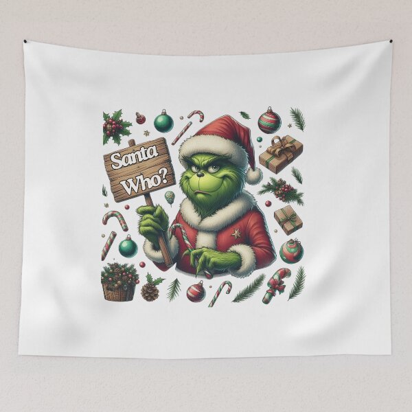 Item preview, Say No to Ho Ho - Iconic Grinch-Inspired Collection designed and sold by MiszungART.