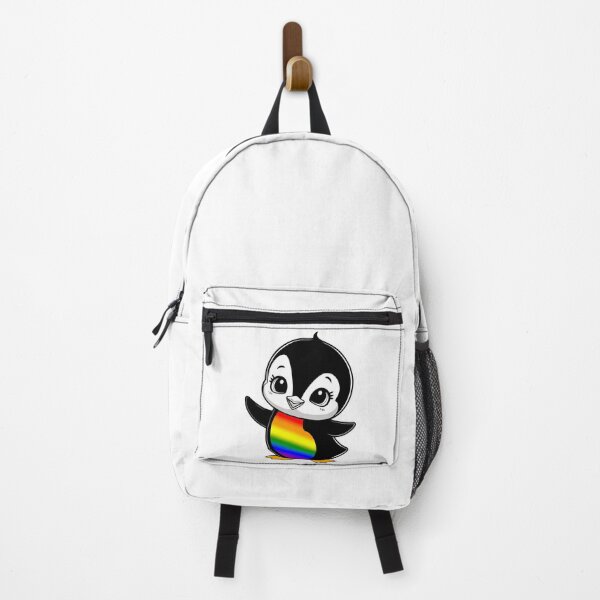 Item preview, LGBTQ Pride Baby Penguin, Kawaii Rainbow Flag Penguin designed and sold by Travelslightly.