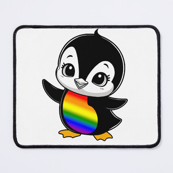Item preview, LGBTQ Pride Baby Penguin, Kawaii Rainbow Flag Penguin designed and sold by Travelslightly.